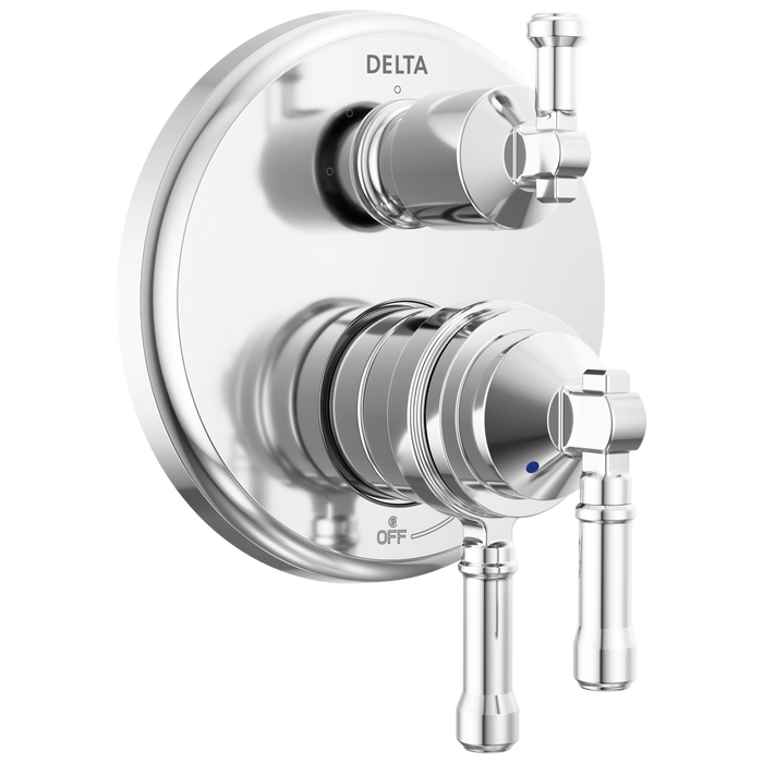 Delta Broderick T27884 17 Series Integrated Diverter Trim 3-Setting, Lumicoat Chrome