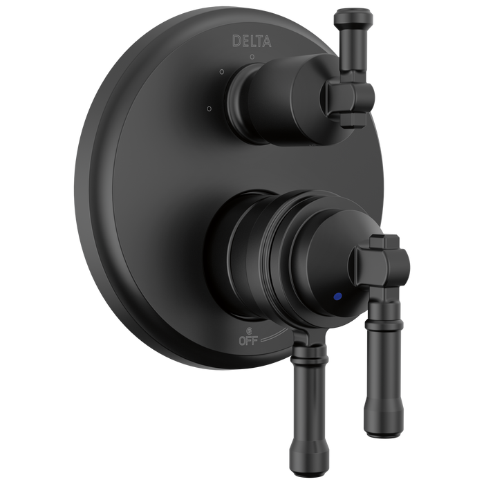 Delta Broderick T27884 17 Series Integrated Diverter Trim 3-Setting, Matte Black