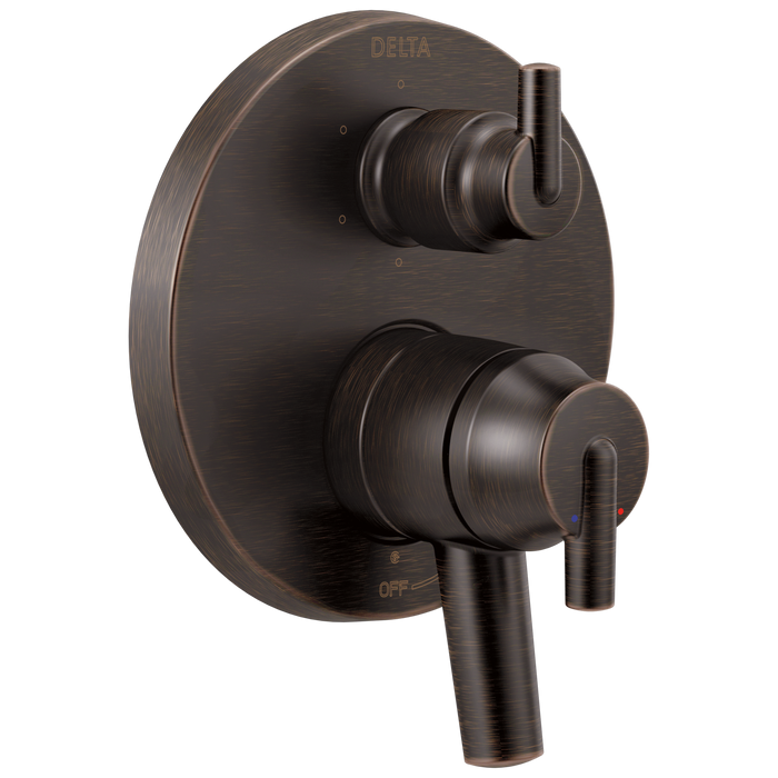 Delta Trinsic:T27959 Contemporary Two Handle Monitor 17 Series Valve Trim with 6-Setting Integrated Diverter