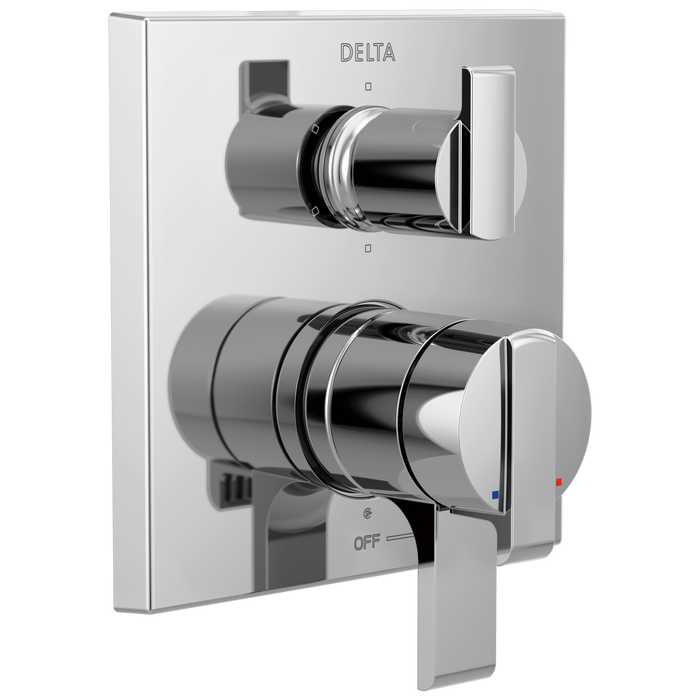 Delta Ara:T27967 Angular Modern Monitor 17 Series Valve Trim with 6-Setting Integrated Diverter