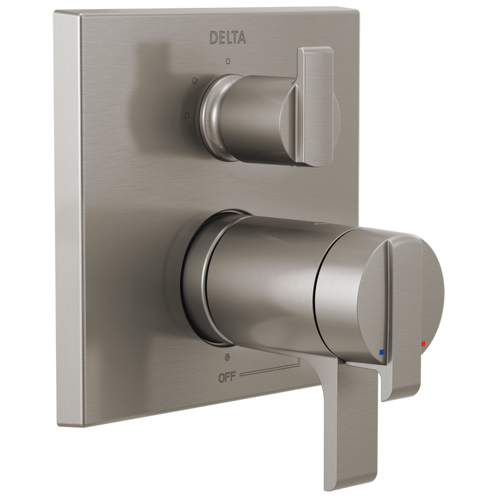 Delta Ara:T27T867 Angular Modern TempAssure 17T Series Valve Trim with 3-Setting Integrated Diverter