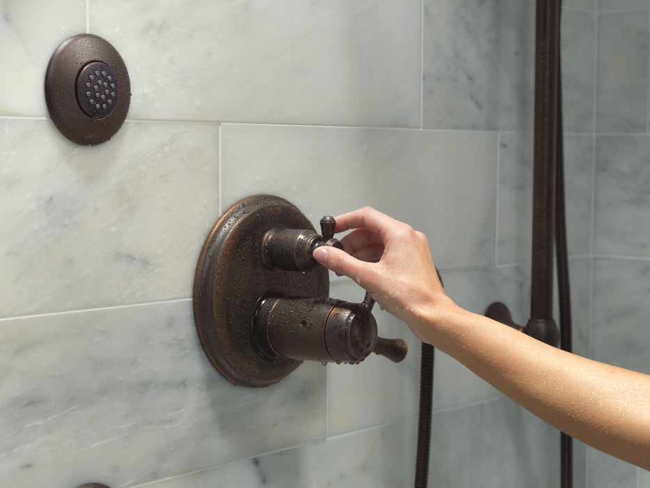 Delta Cassidy:T27T897 Traditional 2-Handle TempAssure 17T Series Valve Trim with 3-Setting Integrated Diverter