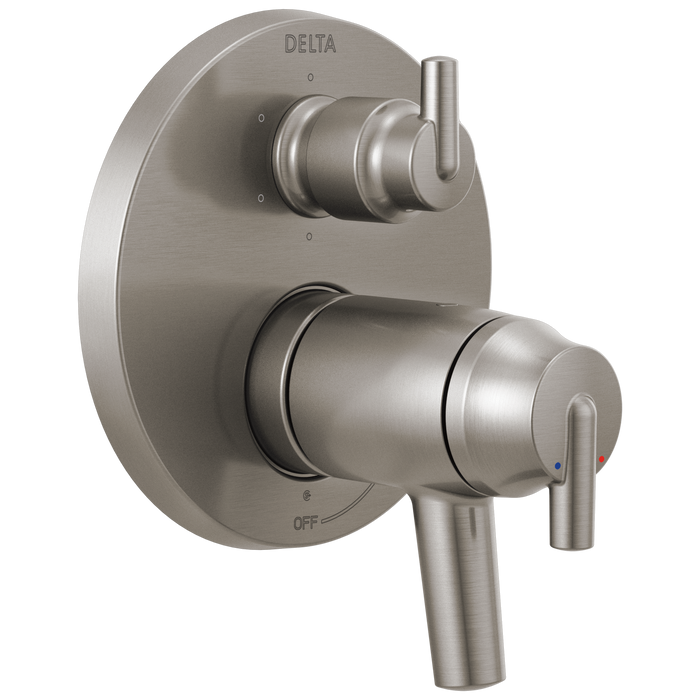 Delta Trinsic T27T959 Contemporary Two Handle TempAssure 17T Series Valve Trim with 6-Setting Integrated Diverter, Stainless