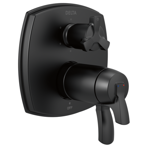 Delta Stryke:T27T976 17 Thermostatic Integrated Diverter Trim with Six Function Diverter Less Diverter Handle