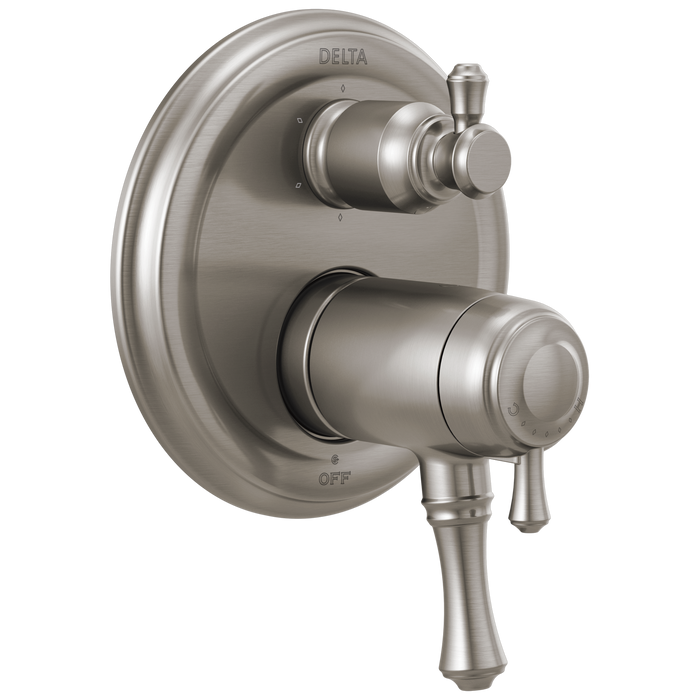Delta Cassidy:T27T997 Traditional 2-Handle TempAssure 17T Series Valve Trim with 6-Setting Integrated Diverter