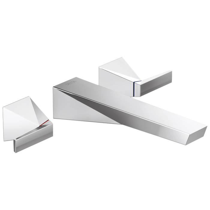 Two Handle Wall Mount Bathroom Faucet Trim