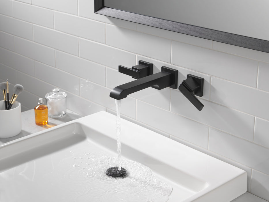 Delta Ara:T3567LF Two Handle Wall Mount Bathroom Faucet Trim