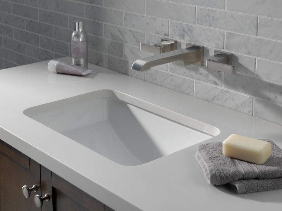 Delta Ara:T3567LF Two Handle Wall Mount Bathroom Faucet Trim