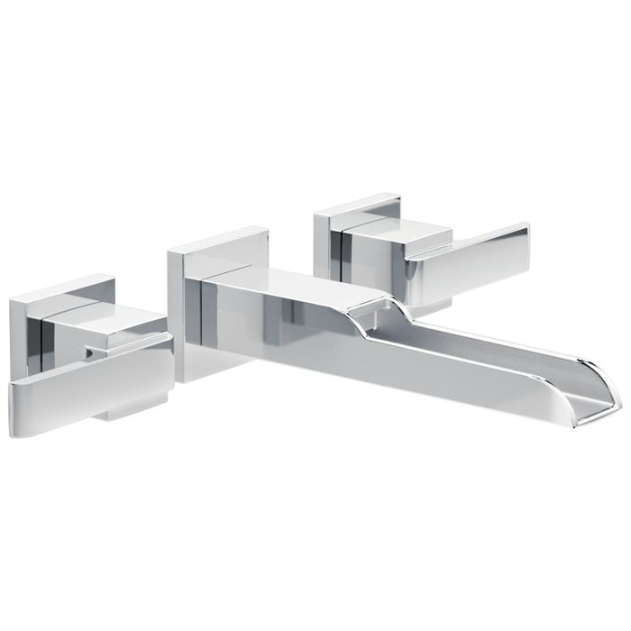 Delta Ara:T3568LF Two Handle Wall Mount Channel Bathroom Faucet Trim