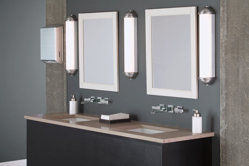 Delta Ara:T3568LF Two Handle Wall Mount Channel Bathroom Faucet Trim