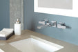 Delta Ara:T3568LF Two Handle Wall Mount Channel Bathroom Faucet Trim