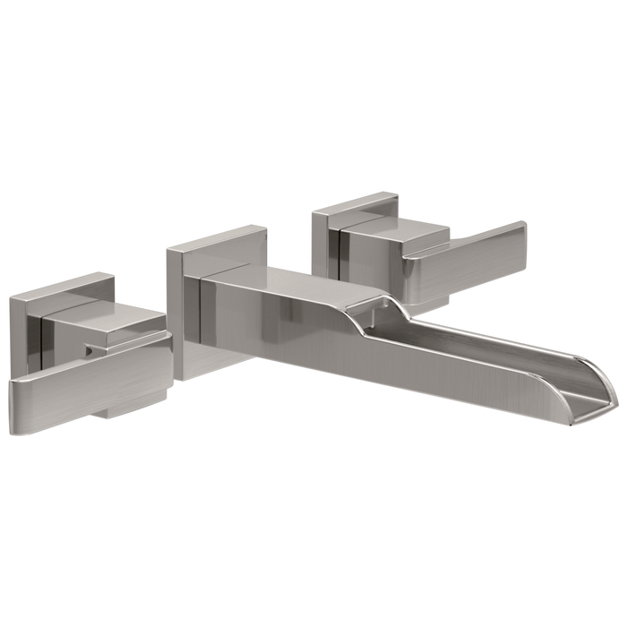 Delta Ara:T3568LF Two Handle Wall Mount Channel Bathroom Faucet Trim