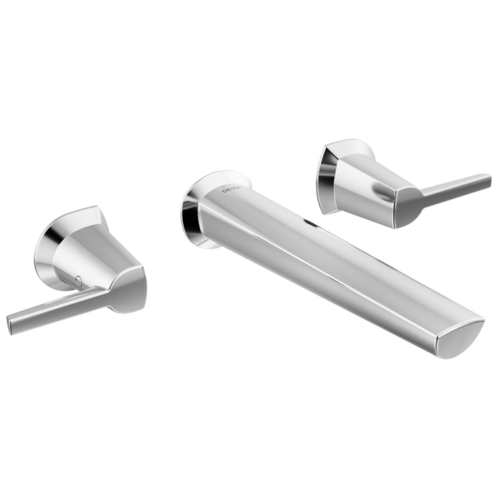 Two Handle Wall Mount Bathroom Faucet
