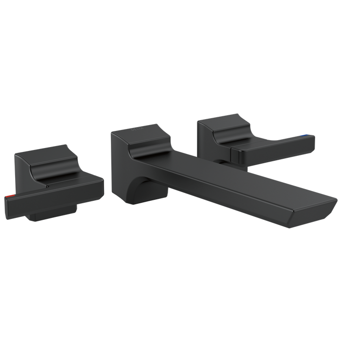 Two-Handle Wall Mount Bathroom Faucet Trim
