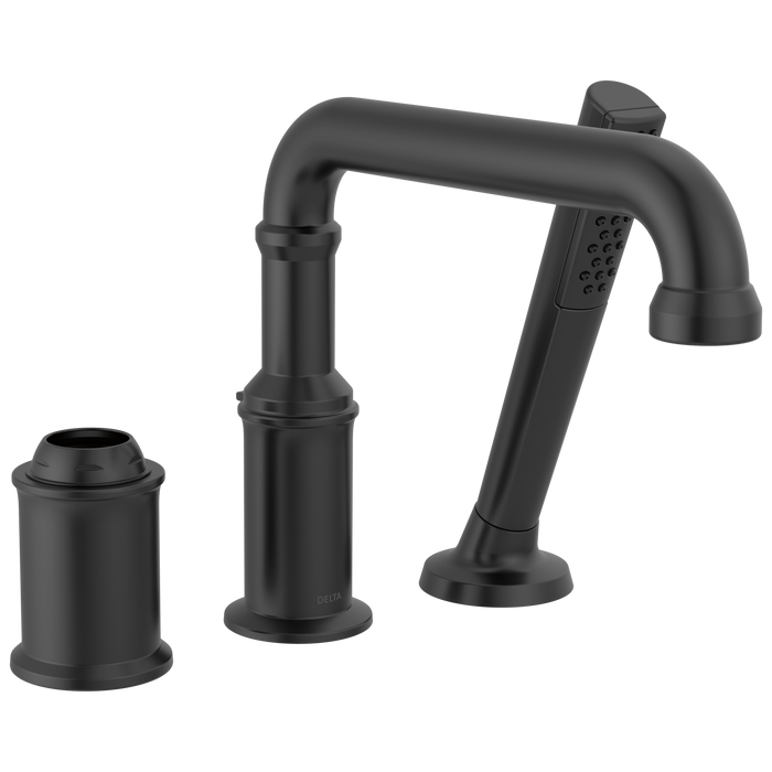 Delta Broderick T3784 Three Hole Roman Tub Trim with Hand Shower - Less Handle