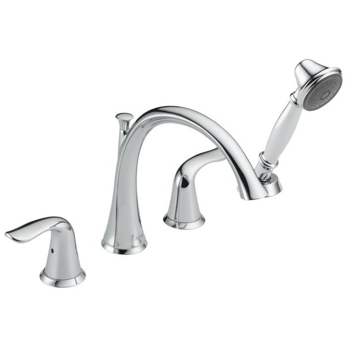 Delta Lahara:T4738 Roman Tub with Handshower Trim