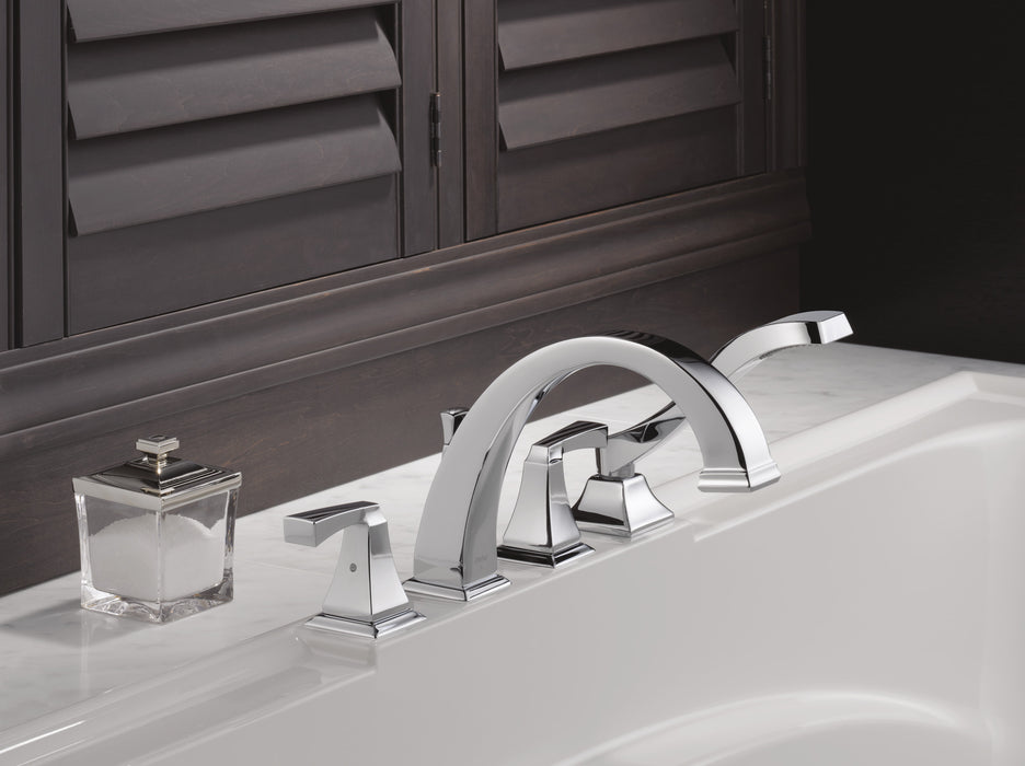 Delta Dryden:T4751 Roman Tub with Hand Shower Trim