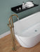 Delta Trinsic T4759 Single Handle Floor Mount Tub Filler Trim with Hand Shower