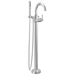 Delta Trinsic:T4759 Single Handle Floor Mount Tub Filler Trim with Hand Shower