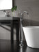 Delta Trinsic:T4759 Single Handle Floor Mount Tub Filler Trim with Hand Shower