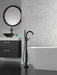 Delta Trinsic T4759 Single Handle Floor Mount Tub Filler Trim with Hand Shower