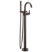 Delta Trinsic:T4759 Single Handle Floor Mount Tub Filler Trim with Hand Shower