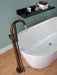 Delta Trinsic:T4759 Single Handle Floor Mount Tub Filler Trim with Hand Shower