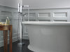 Delta Ara:T4767 Single Handle Floor Mount Tub Filler Trim with Hand Shower