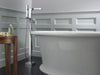 Delta Ara:T4767 Single Handle Floor Mount Tub Filler Trim with Hand Shower