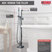 Delta Ara:T4767 Single Handle Floor Mount Tub Filler Trim with Hand Shower