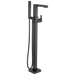 Delta Ara:T4767 Single Handle Floor Mount Tub Filler Trim with Hand Shower