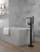 Delta Ara:T4767 Single Handle Floor Mount Tub Filler Trim with Hand Shower