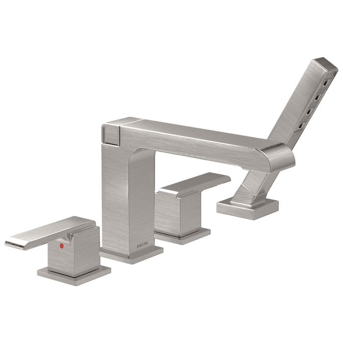 Delta Ara T4767 Roman Tub with Hand Shower Trim, Stainless