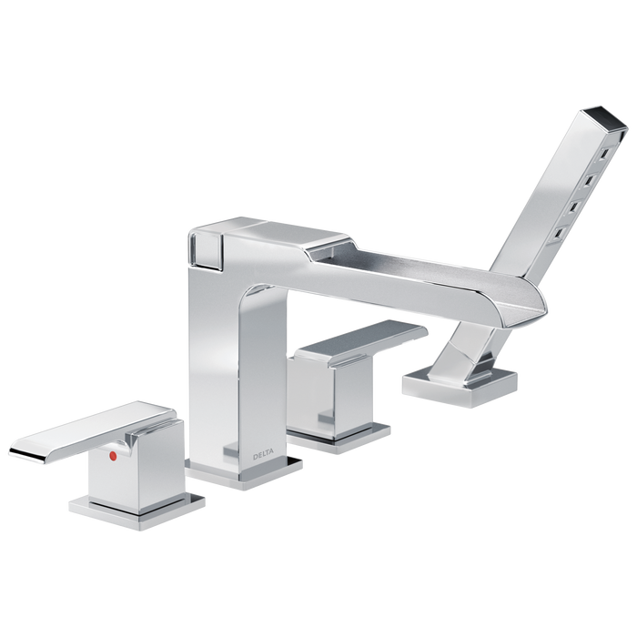 Delta Ara:T4768 Channel Roman Tub With Hand Shower Trim