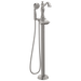 Delta Cassidy:T4797 Single Handle Floor Mount Tub Filler Trim with Hand Shower - Less Handle