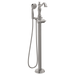 Delta Cassidy:T4797 Single Handle Floor Mount Tub Filler Trim with Hand Shower - Less Handle