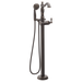 Delta Cassidy:T4797 Single Handle Floor Mount Tub Filler Trim with Hand Shower - Less Handle