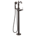 Delta Cassidy:T4797 Single Handle Floor Mount Tub Filler Trim with Hand Shower - Less Handle