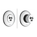 Delta:T50010 HydraChoice Round Body Spray Trim