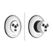 Delta:T50010 HydraChoice Round Body Spray Trim