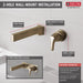 Delta Zura:T574LF Single Handle Wall Mount Bathroom Faucet Trim