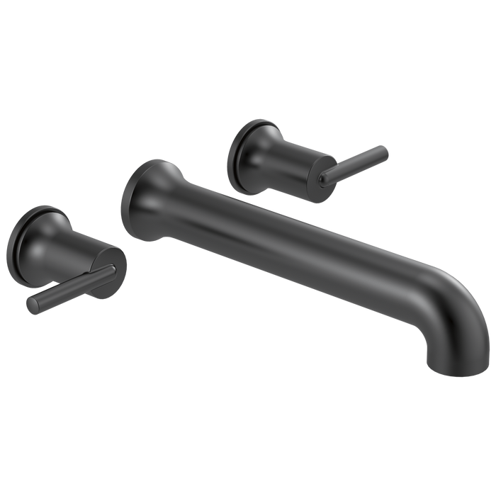 Delta Trinsic T5759 Wall Mounted Tub Filler, Matte Black