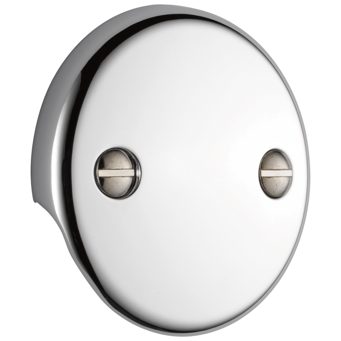 Delta Universal Showering Components U2693 Overflow Plate - 2 Hole Tub Drain