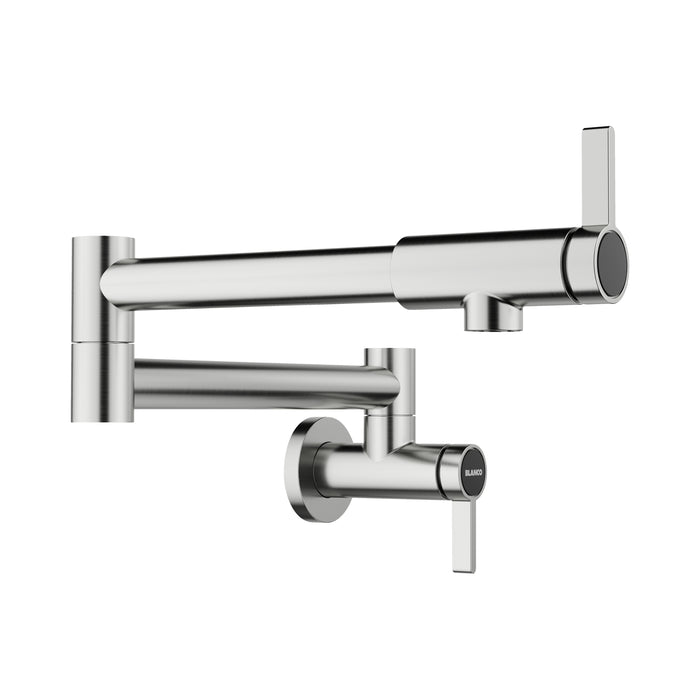 BLANCO Culina II Wall-Mounted Pot Filler - Pvd Steel