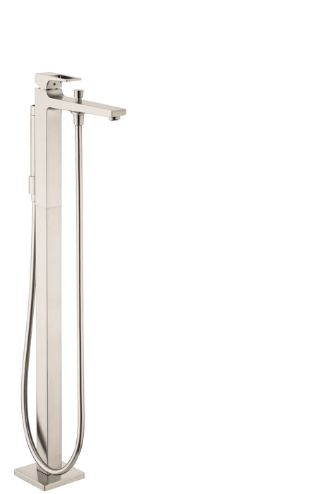 hansgrohe Metropol Freestanding Tub Filler Trim with Loop Handle and 1.75 GPM Handshower