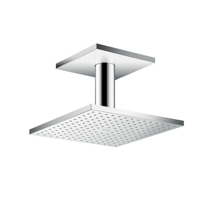 AXOR ShowerSolutions Showerhead 250 Square 2-Jet Ceiling Connection, 1.75 GPM