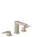 hansgrohe Metropol Widespread Faucet 110 with Loop Handles and Pop-Up Drain, 1.2 GPM