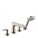 hansgrohe Talis E 4-Hole Roman Tub Set Trim with 1.8 GPM Handshower