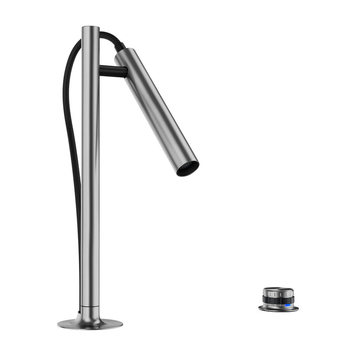 BLANCO Luneoo Pull-Down Dual-Spray Kitchen Faucet with Push Button Activation - Brushed Stainless Steel - Stainless Steel