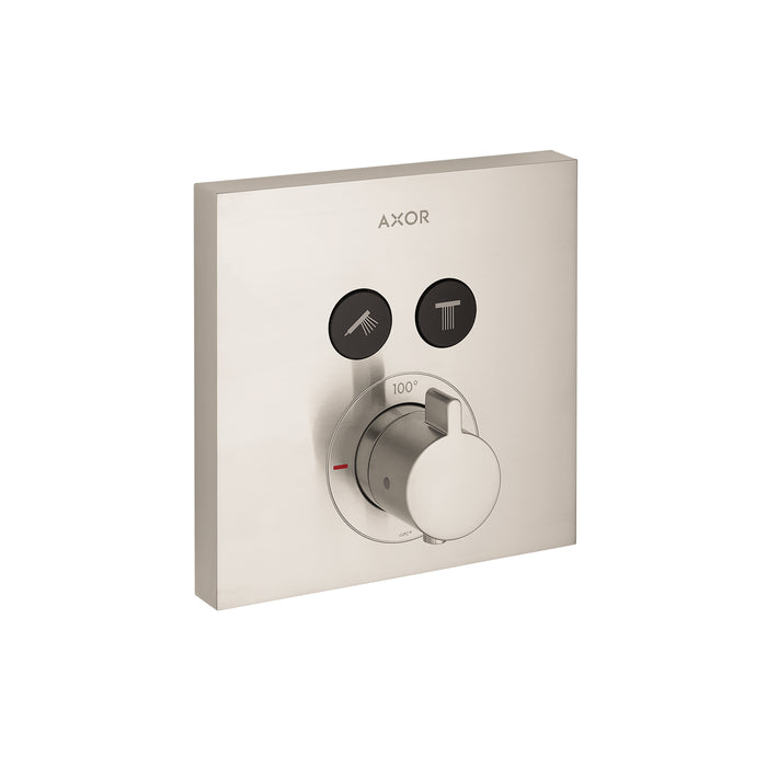 AXOR ShowerSelect Thermostatic Trim Square for 2 Functions